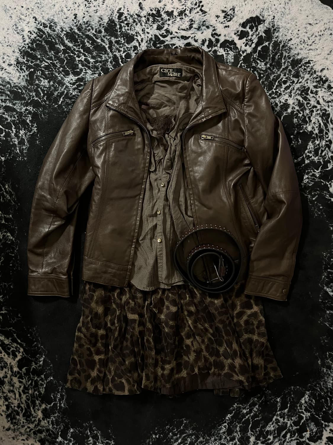 세실맥비 브라운레더 호피코디세트 상품이미지1