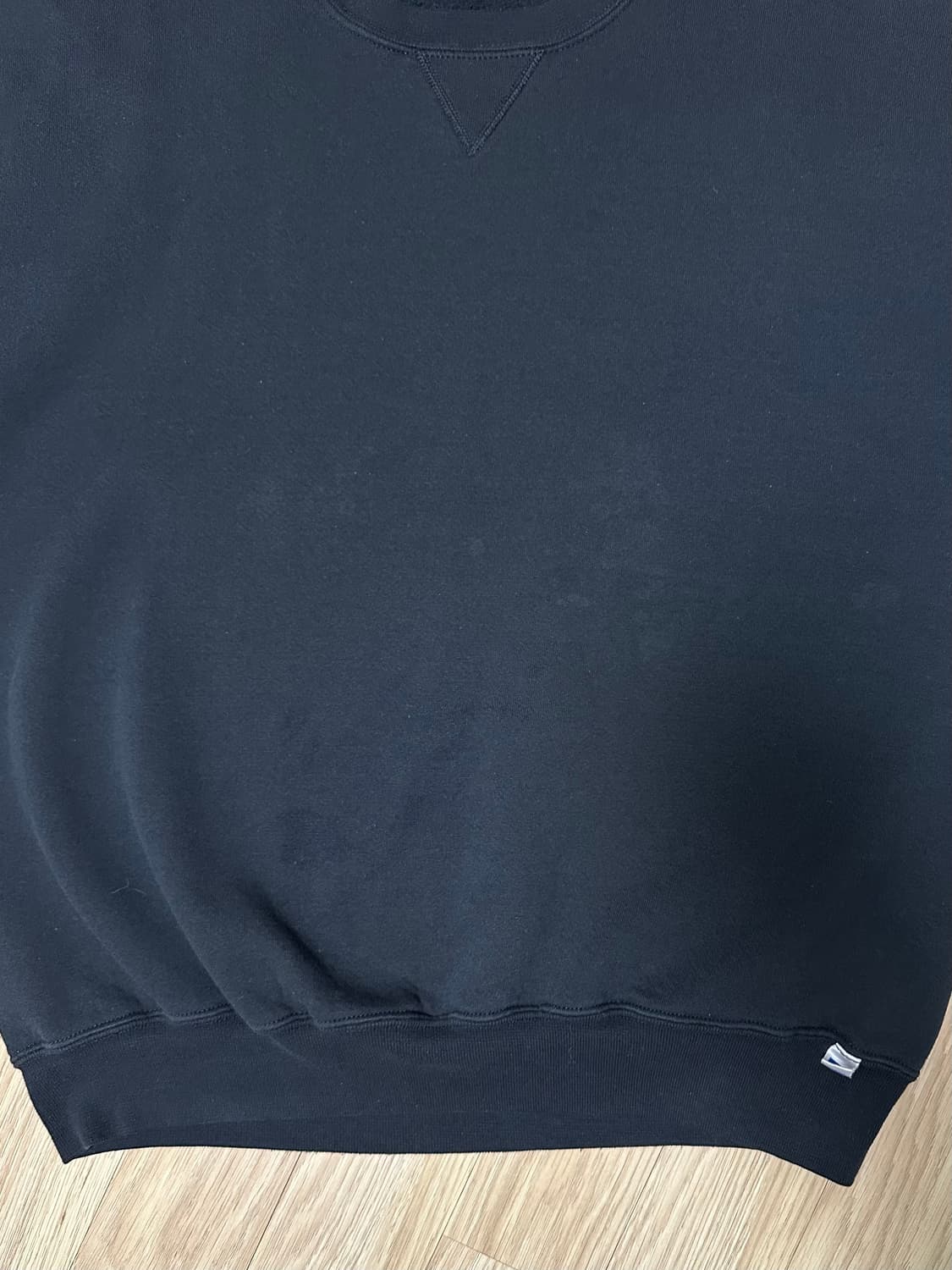 90s 빈티지 러셀 스웻셔츠 블랙 XL 상품이미지7