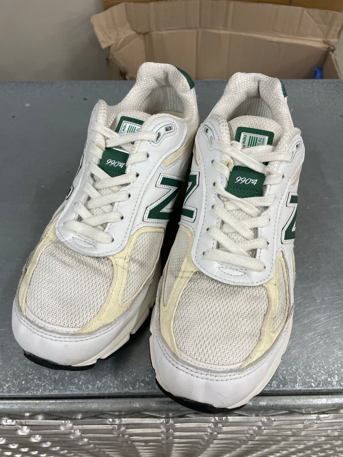 뉴발란스 990v4 USA 화이트 그린 270 (gr-4834) 상품이미지2