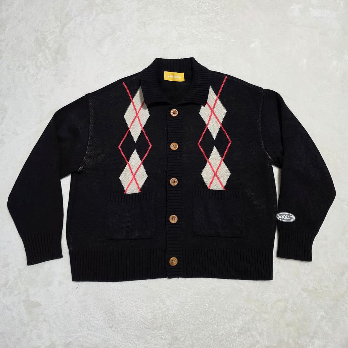 (F)메인부스 공용 아가일 니트 가디건 상품이미지2