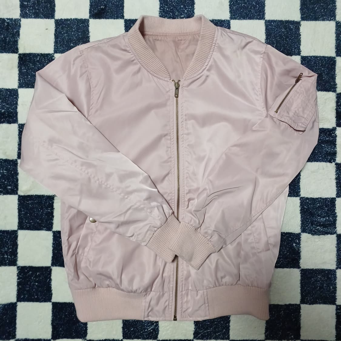 핑크 항공점퍼(ma-1) 상품이미지2