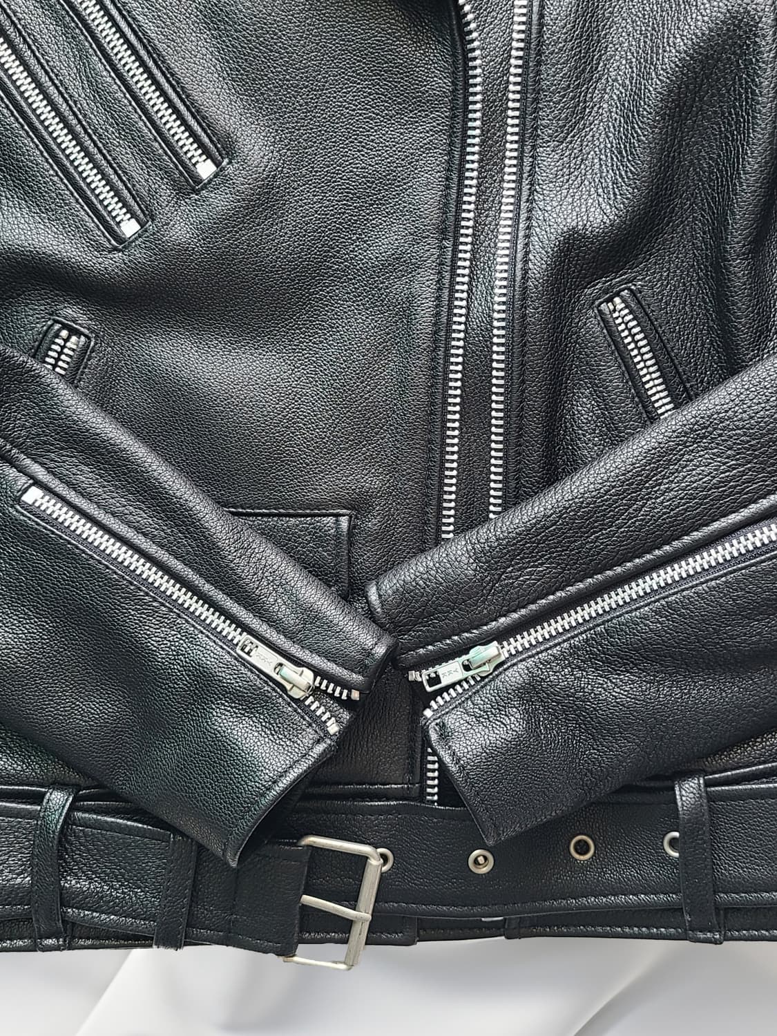 VELY SOME 블리썸 블랙 레더 라이더 자켓 상품이미지5