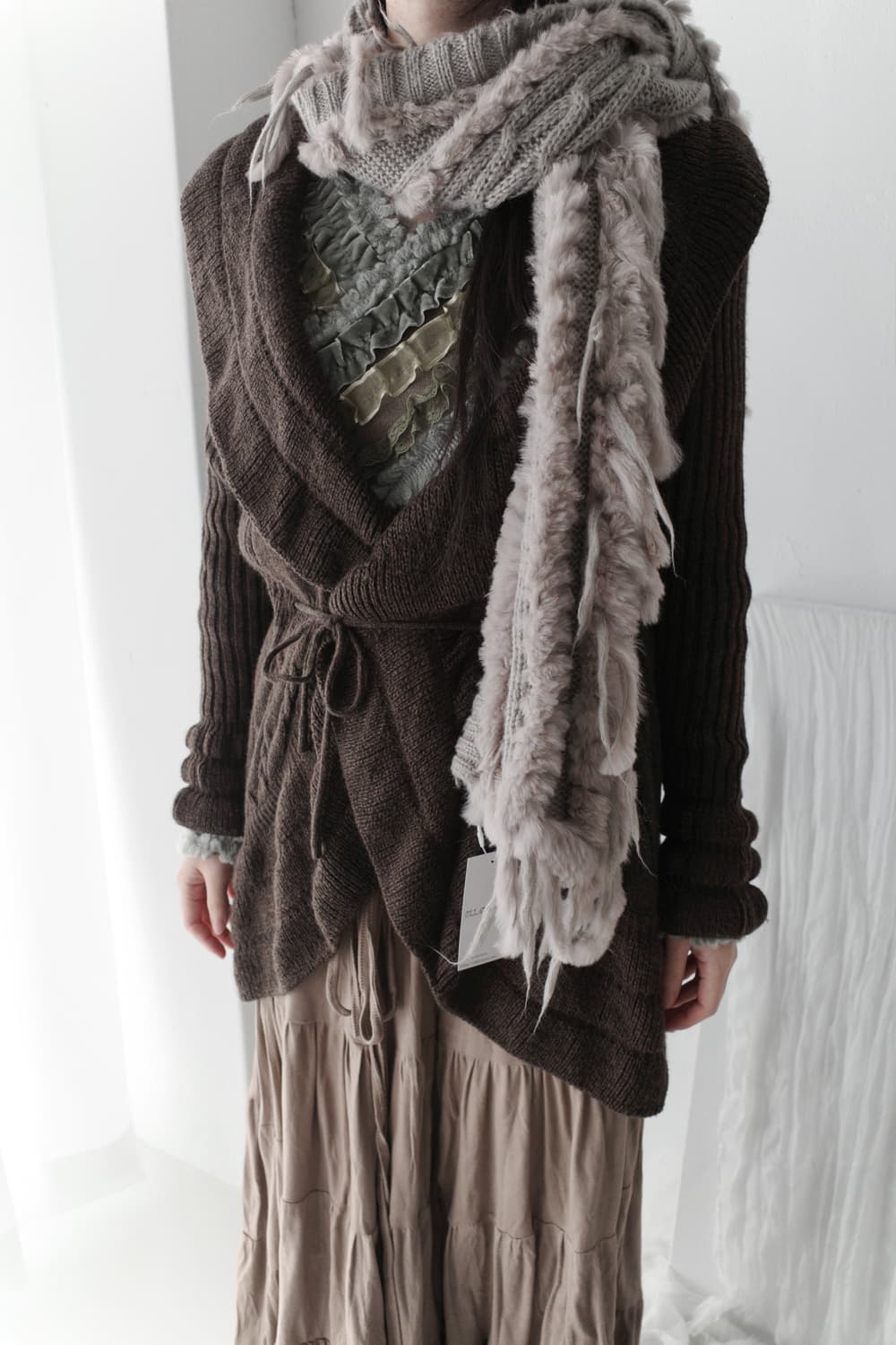 grunge fur muffler 상품이미지6