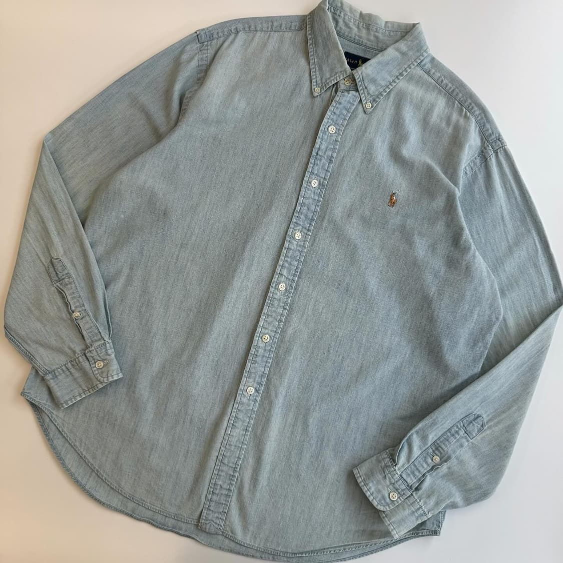 Polo  폴로 랄프로렌 신형 자수 샴브레이 셔츠 상품이미지2