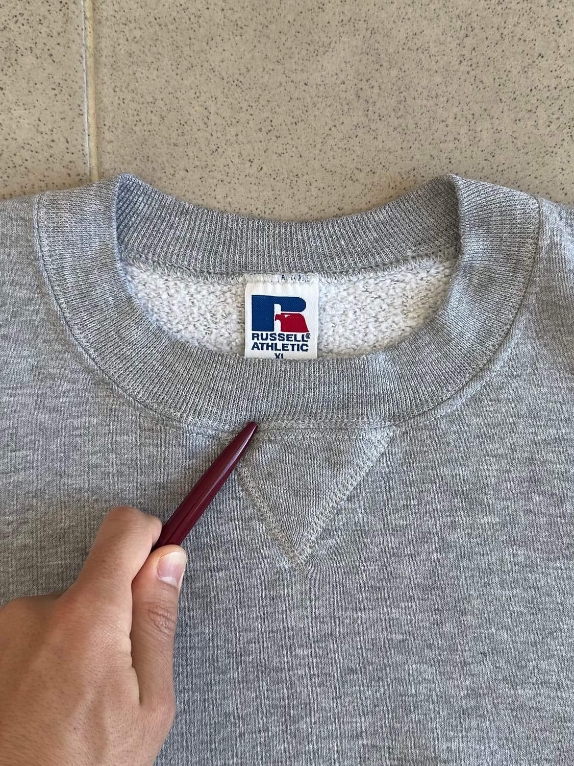 90s 빈티지 러셀 스웻셔츠 그레이 XL USA 상품이미지6