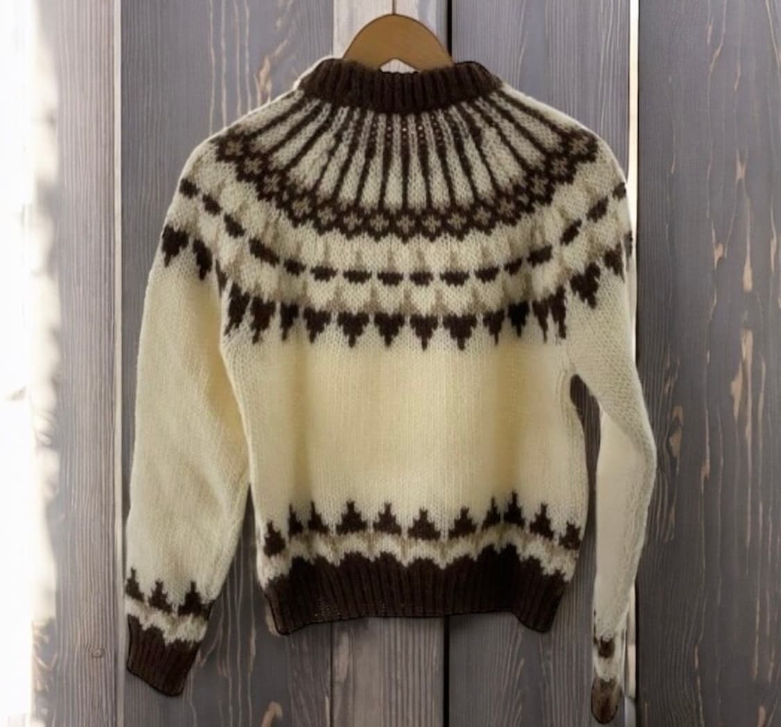 [안효섭님 착용] 생로랑 22AW 인따르시아 페어 아일 스웨터 상품이미지5