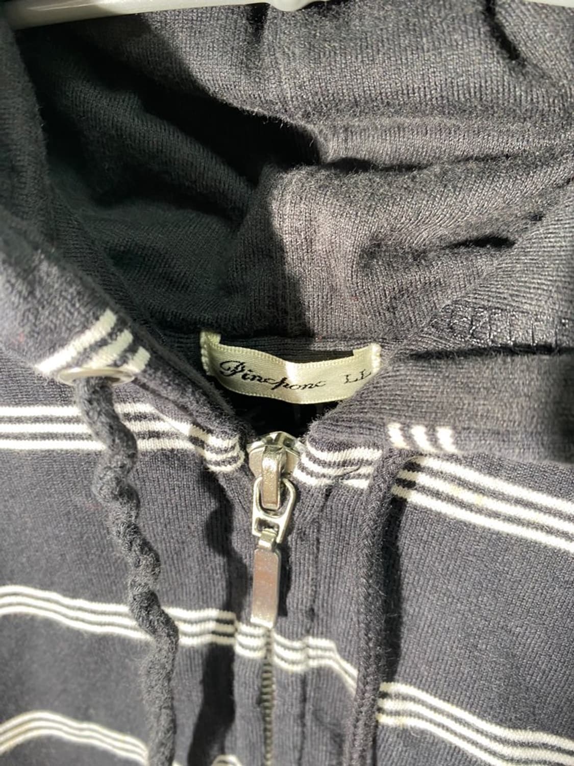 pinc ponc 스트라이프 후드 집업 상품이미지3