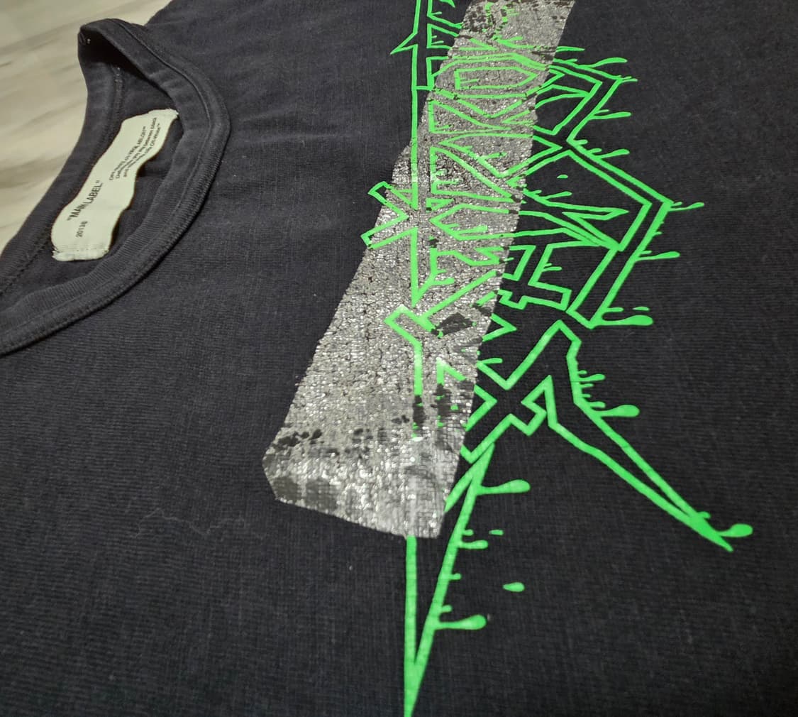 오프화이트락 미러 반팔 티셔츠 상품이미지6