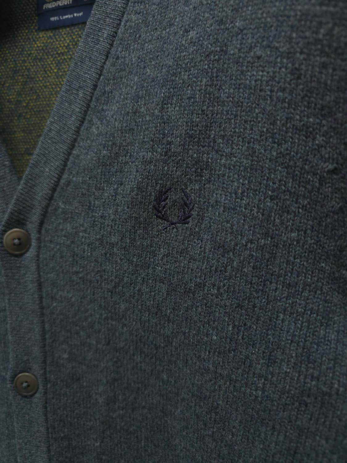프레드페리 남성 램스울 가디건 M 상품이미지3