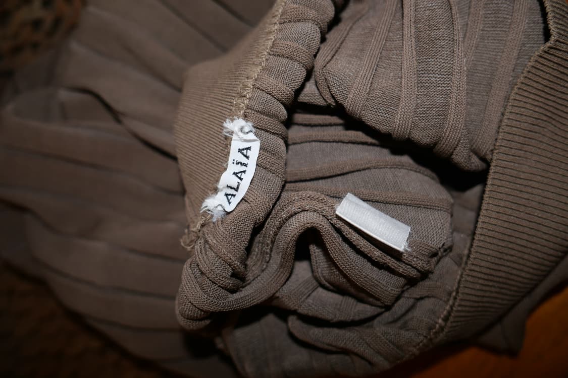 Azzedine Alaia 90s knit midi-skirt 상품이미지3