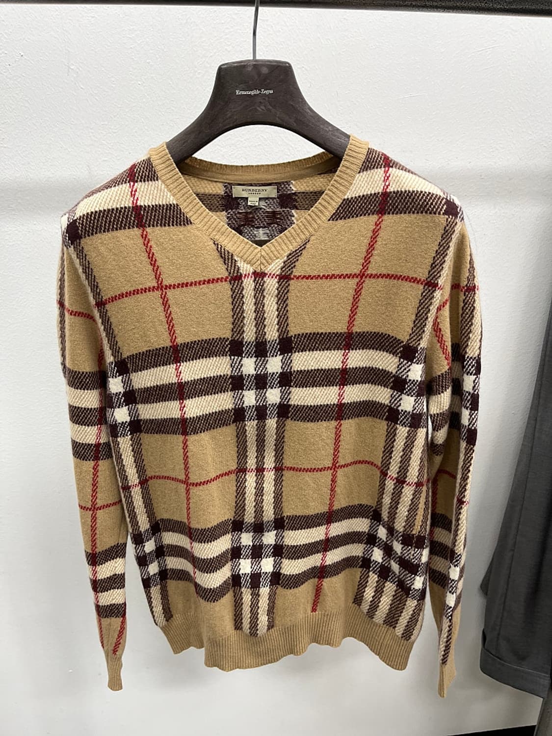 여) 버버리 체크 울 니트  상품이미지4