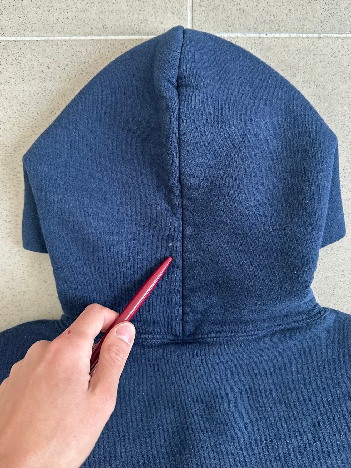 90s 빈티지 러셀 후드집업 네이비 M  상품이미지7