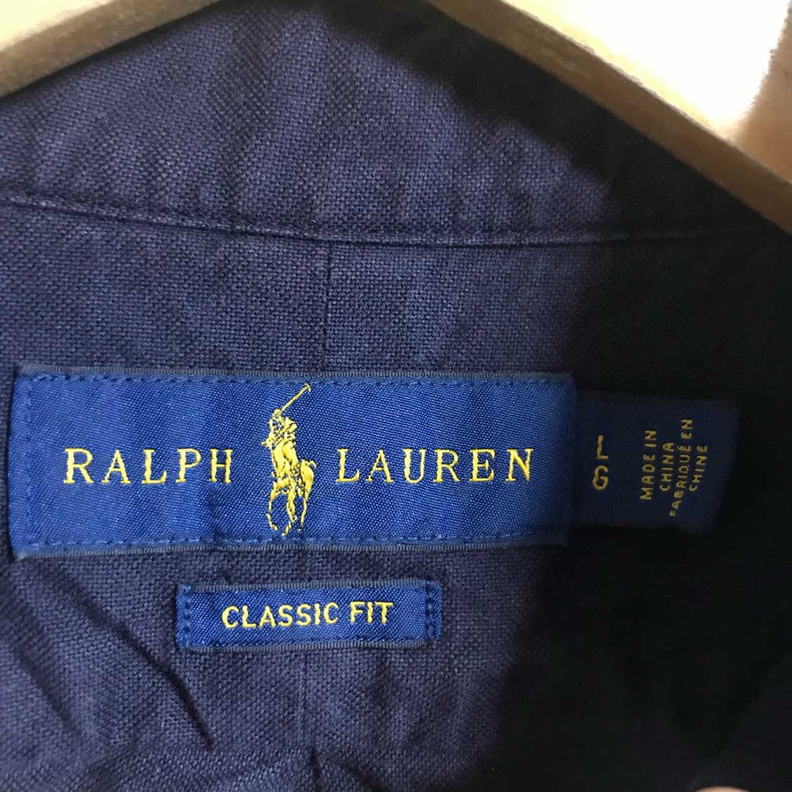 폴로 랄프로렌 네이비 단색셔츠 상품이미지3