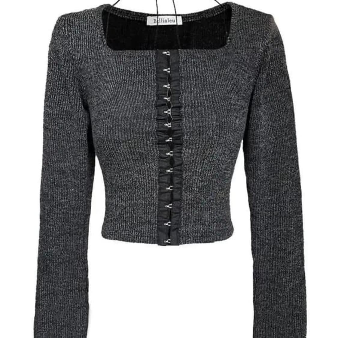 벨리아르 스퀘어넥 후크 가디건 상품이미지1