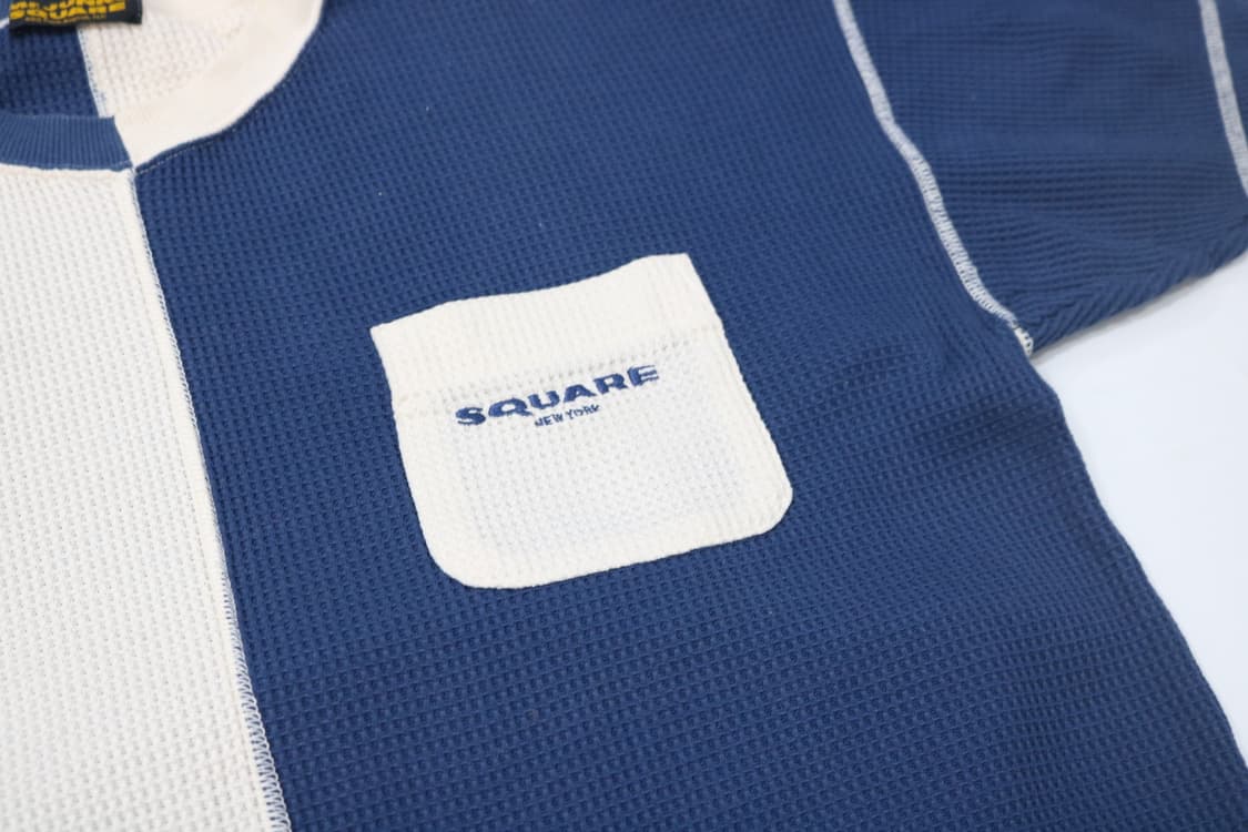 미스터 준코 빈티지 와플 조직 하프 앤 하프 포켓 티셔츠 상품이미지4