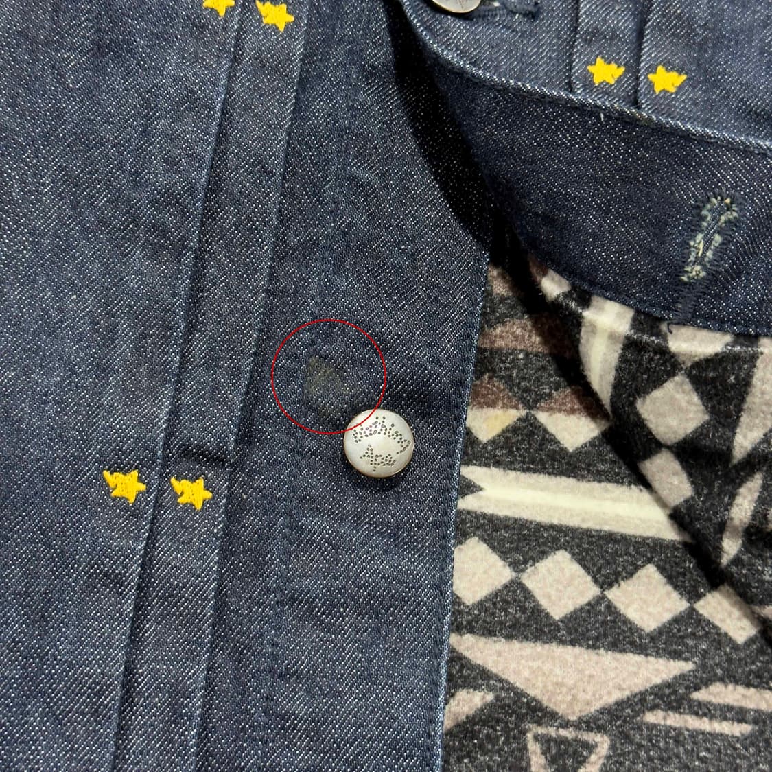 베이프 펠트 엔틱 안감 데님 자켓 상품이미지8