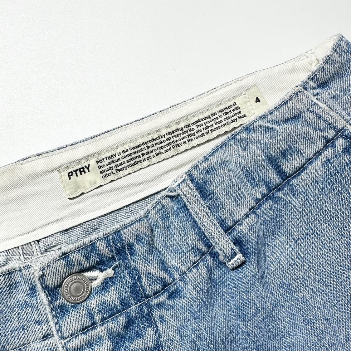 22fw 포터리 워시드 와이드 데님 팬츠 상품이미지4