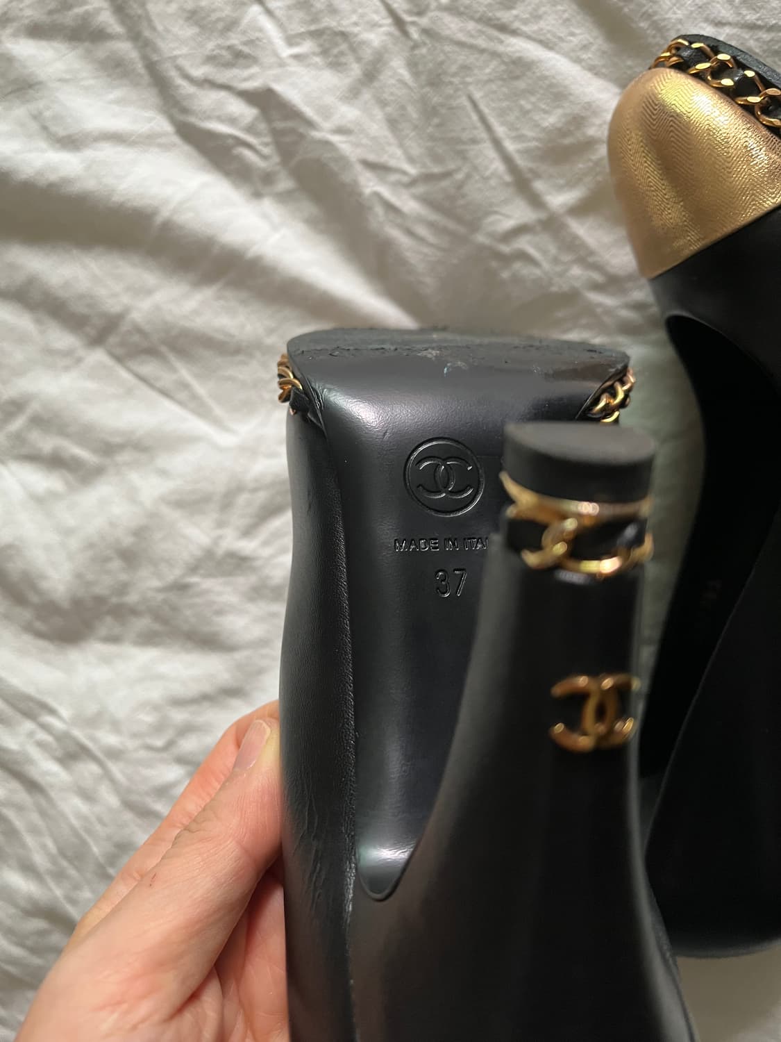 샤넬 금장 구두 슈즈 상품이미지7