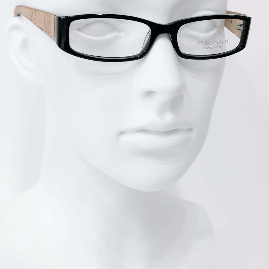 ALVIERO MARTINI 블랙 뿔테 데드스탁 빈티지안경 상품이미지5