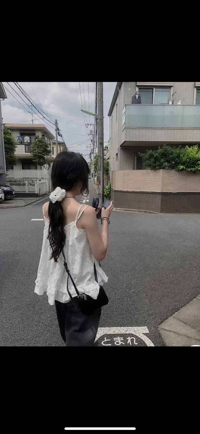 애니원모어 [set] 유어 레이스 나시 헤어끈 세트 화이트 상품이미지3