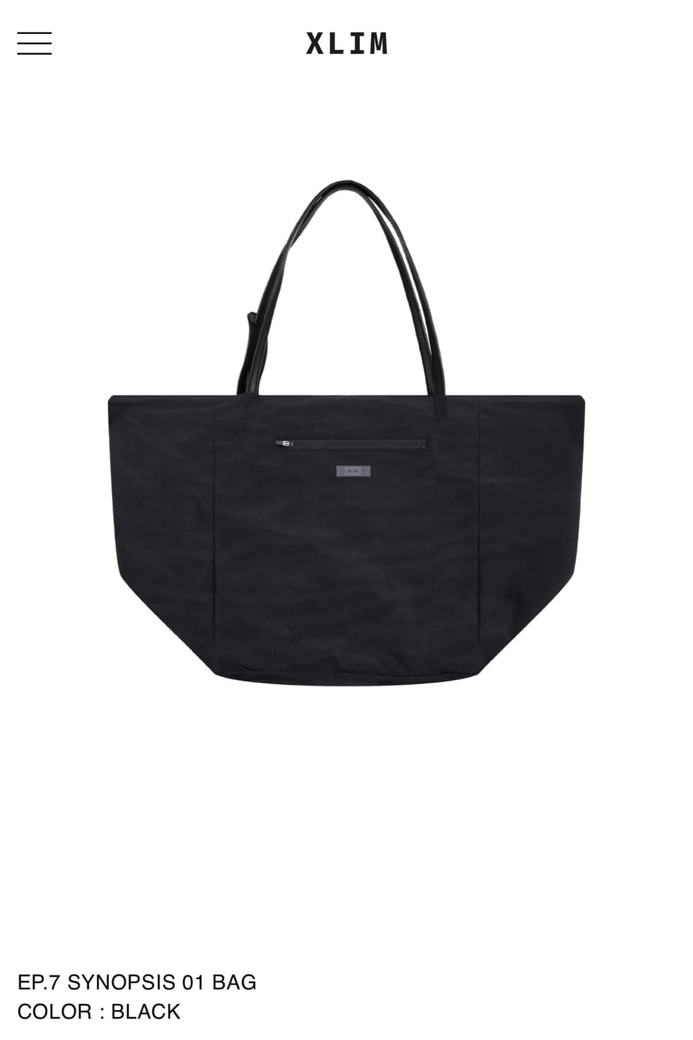 미개봉 새상품) xlim ep7 시놉시스 백 (블랙) 상품이미지1