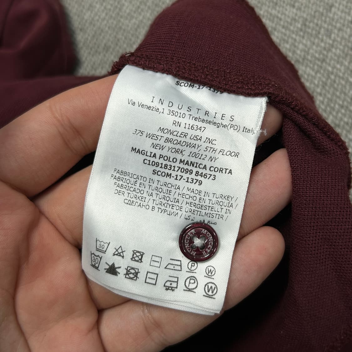 몽클레어 마그리아 버건디 카라티(M) 상품이미지4