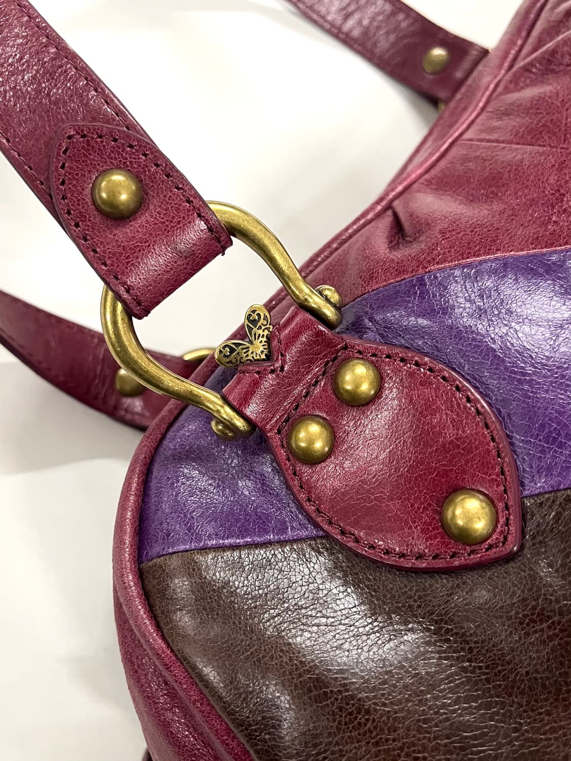 안나수이 할리퀸 레더 볼링백 상품이미지4