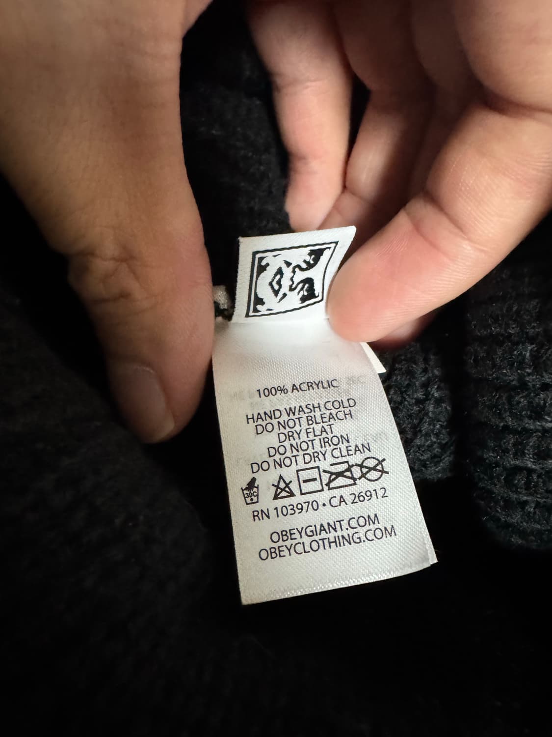 오베이 블랙 비니 상품이미지2