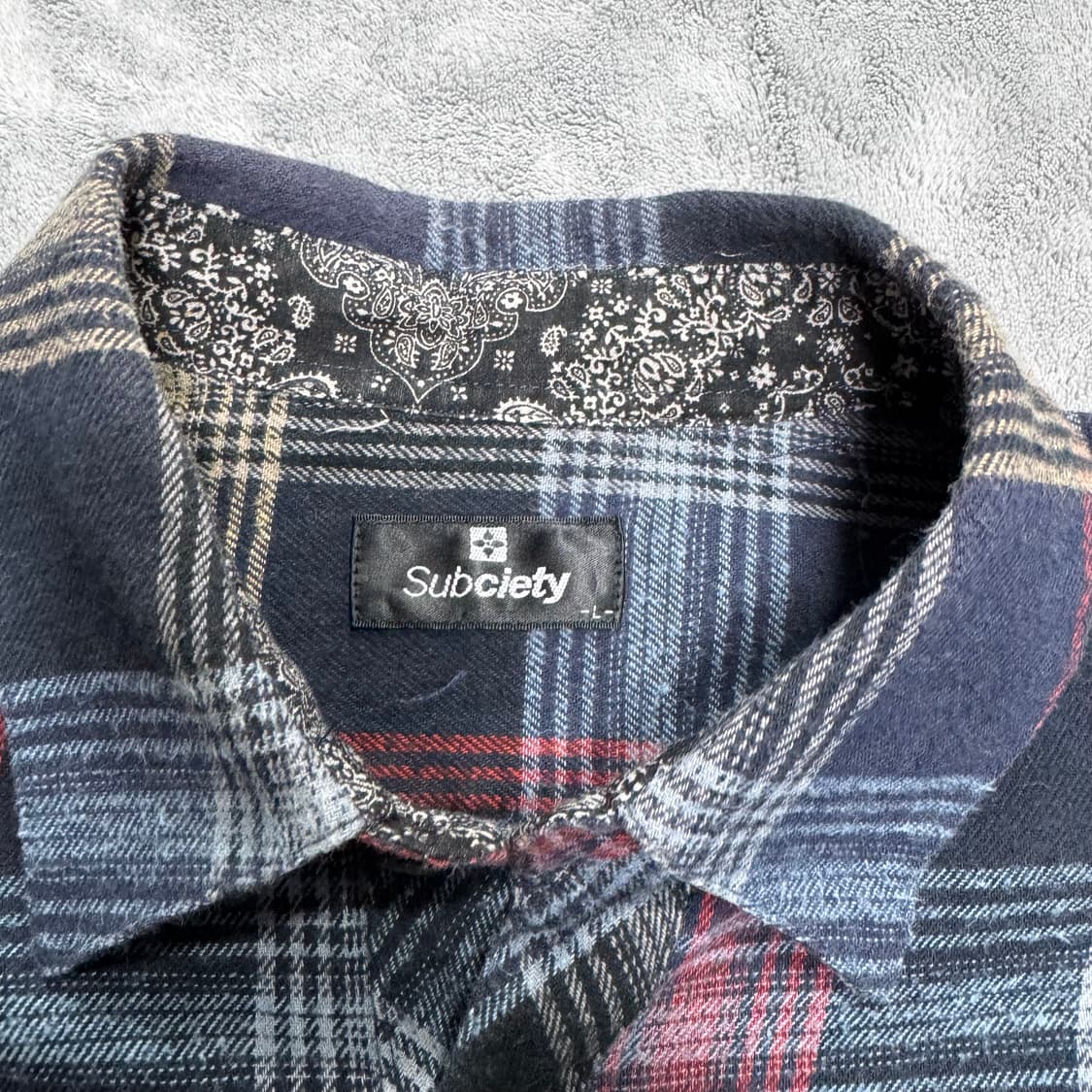 Subciety 섭사에티 체크 셔츠 상품이미지4