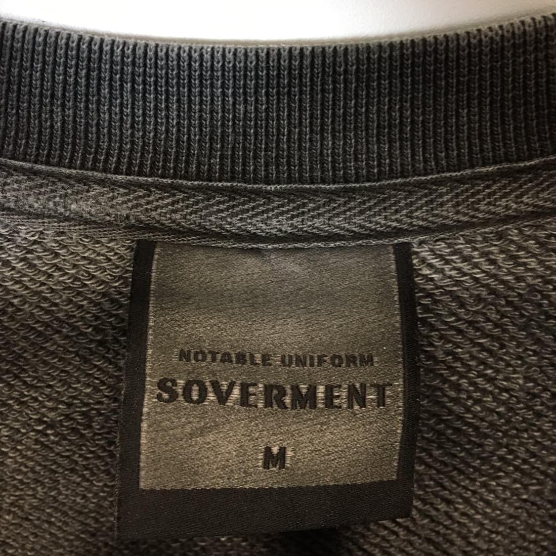 SOVERMENT 소버먼트 피그먼트 맨투맨 M  상품이미지5