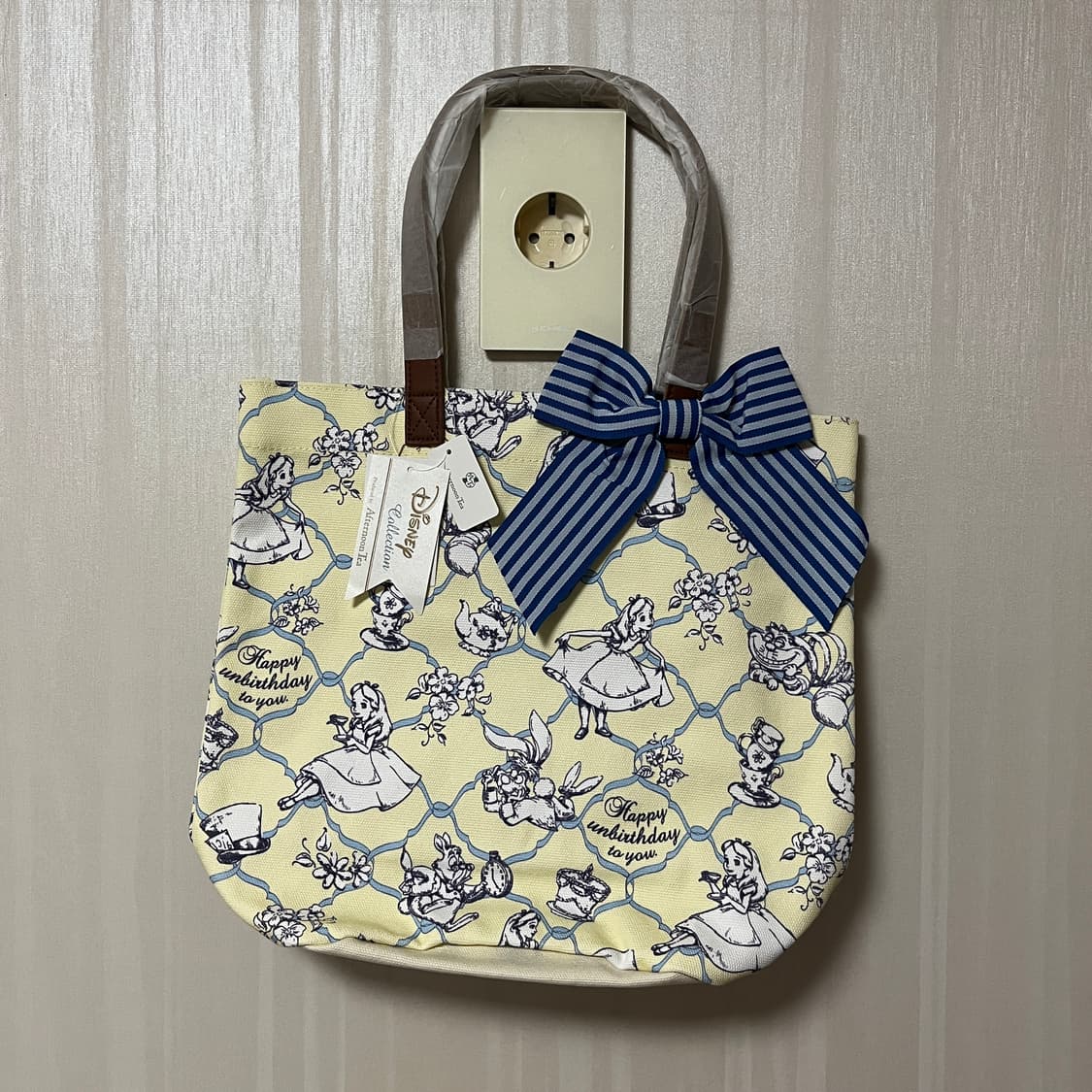 도쿄디즈니 디즈니 x 애프터눈티 콜라보 한정 이상한나라의 앨리스 손가방 상품이미지1