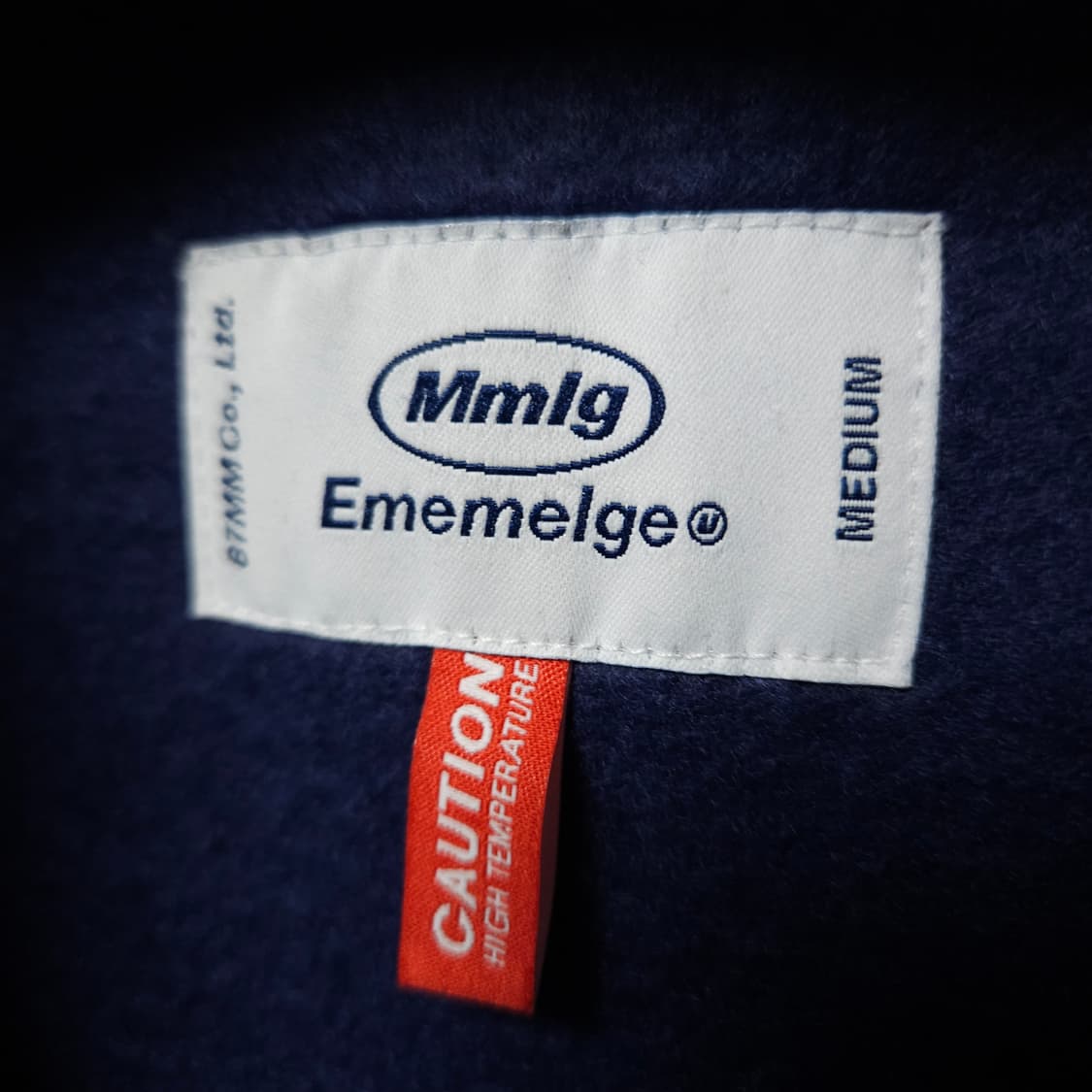 M ) Mmlg 플리스 자켓 네이비/블랙 상품이미지4