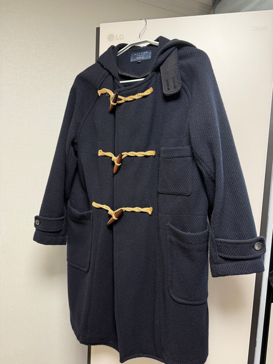 비슬로우 더플코트(떡볶이코트) M(100) 판매합니다. 상품이미지1