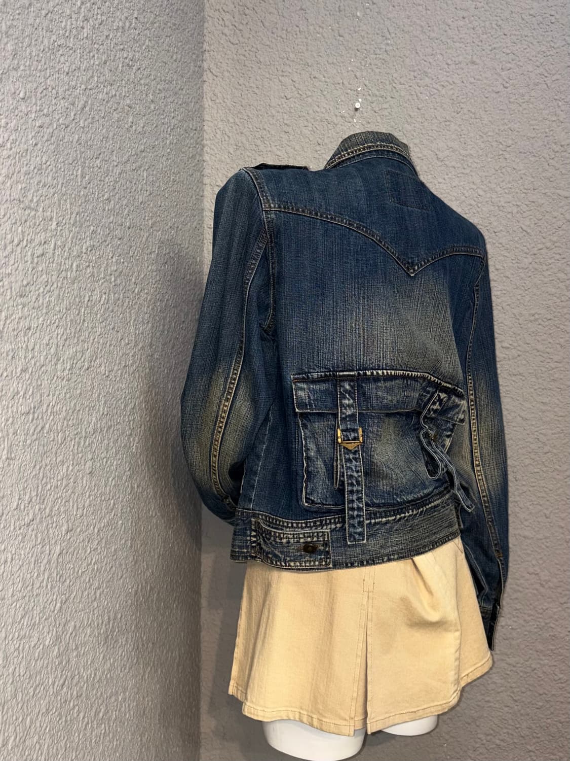 워시드 포켓 데님자켓 상품이미지5