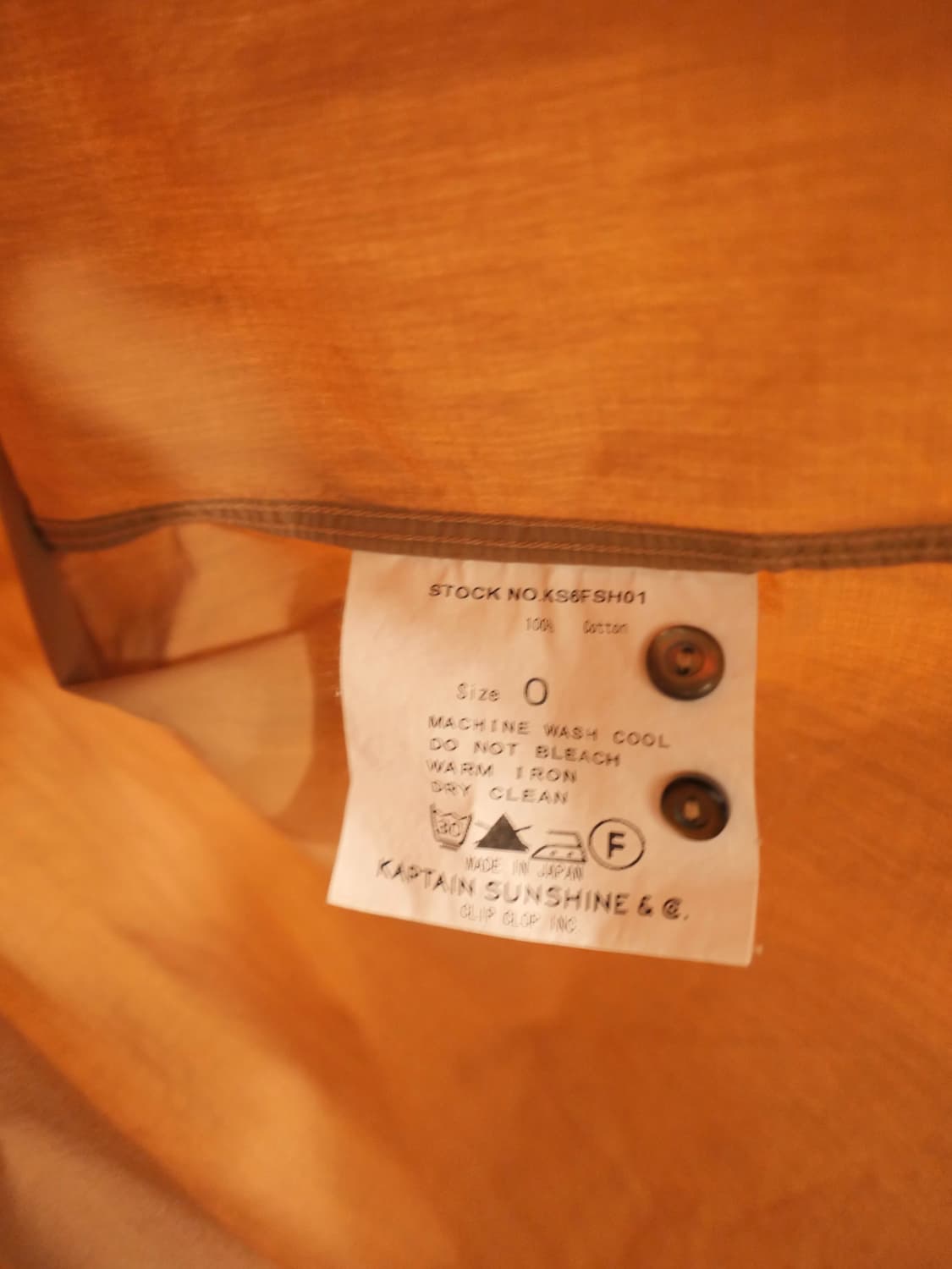 캡틴 선샤인 레귤러 코튼 셔츠 상품이미지4