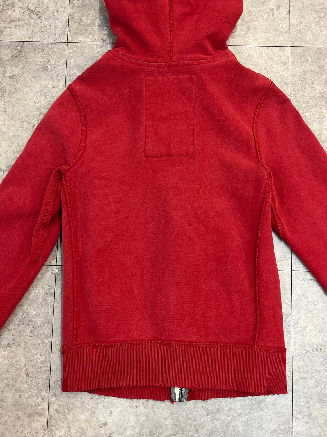 아베크롬비 기모 후드집업 레드 S #csz2771 상품이미지8
