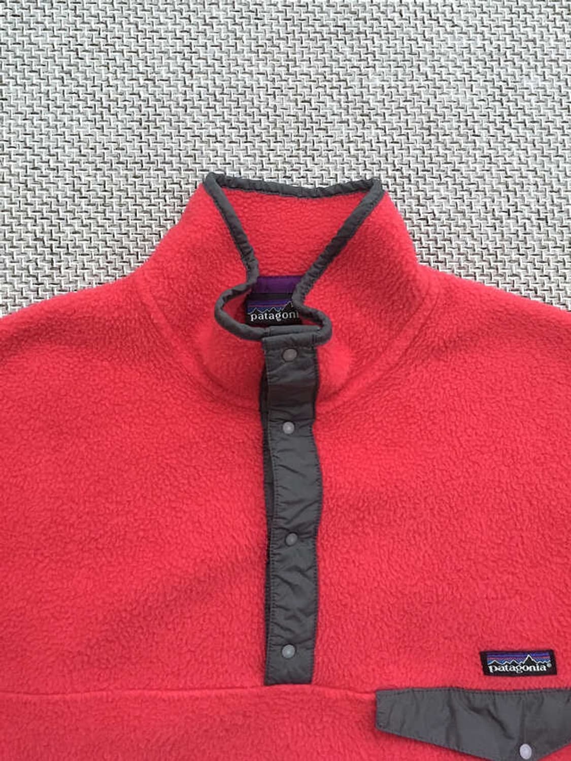 90s USA made Salmon Synchilla Snap-t 상품이미지2