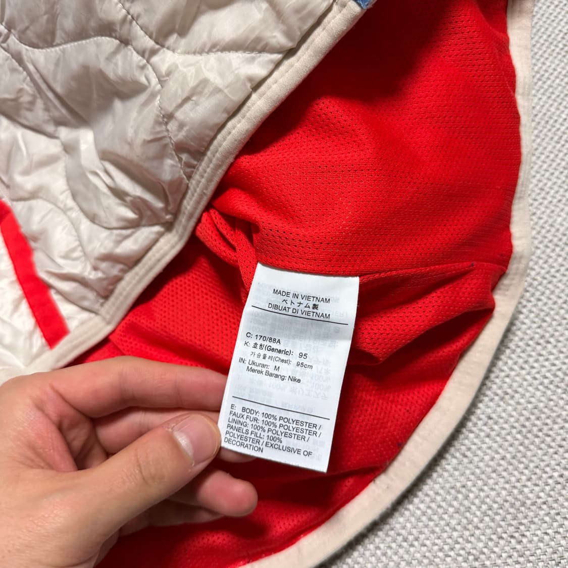 나이키 헤리티지 퀄팅 플리스 자켓 상품이미지3