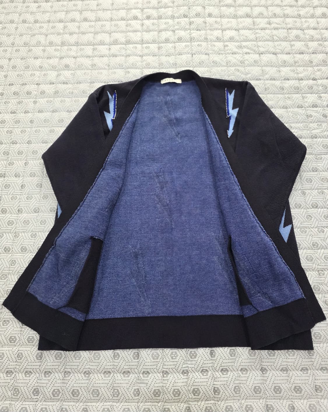 SANDRO 산드로 라이트닝 패턴 니트 가디건 Free 상품이미지4