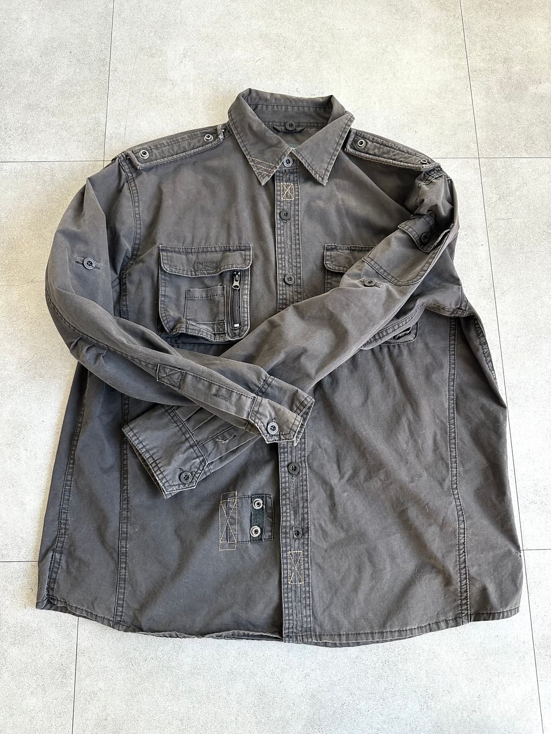 VTG 오버핏 유틸리티 포켓 셔츠 자켓 상품이미지5