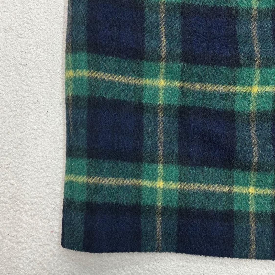 일본판 그린 블루 체크 울 스커트 상품이미지2