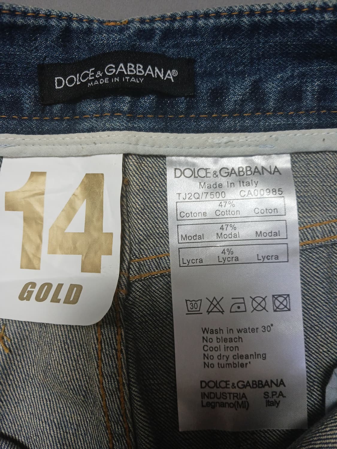 [31] 돌체앤가바나 히든플레이트 14골드진 청바지 상품이미지10