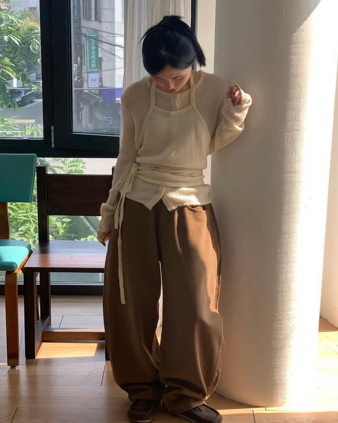 르미닛 니트 뷔스티에+가디건 세트 상품이미지1