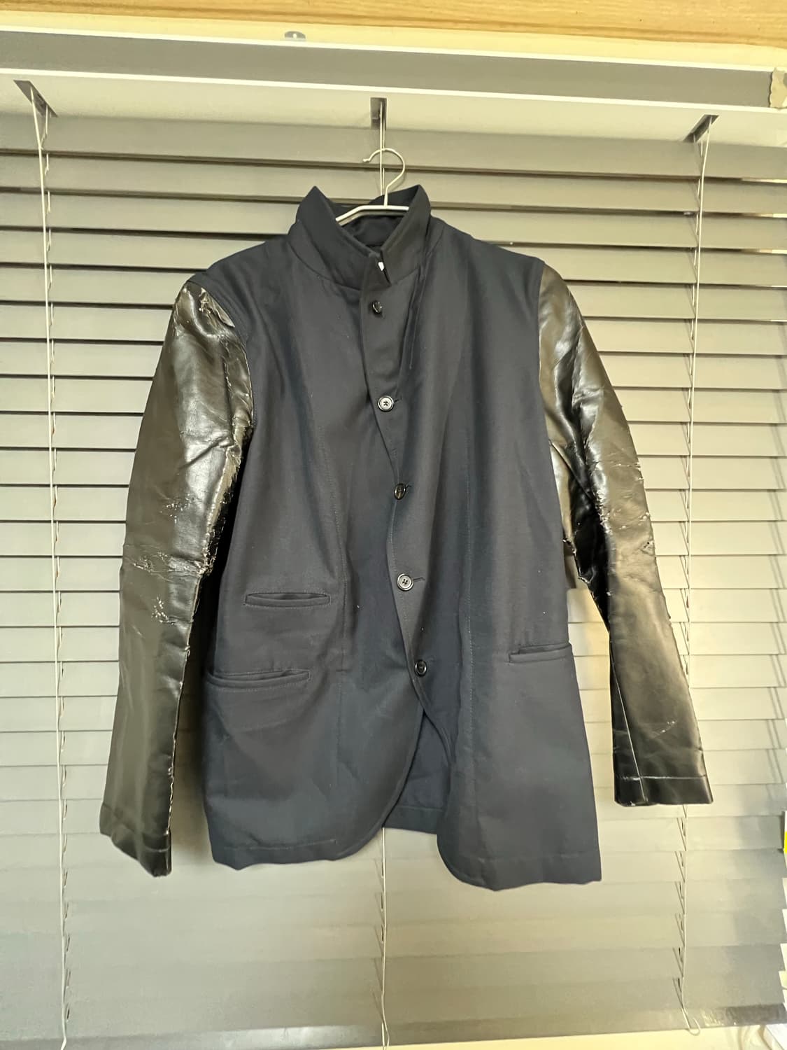 꼼데가르송 셔츠 레더 도킹 자켓 M  상품이미지1