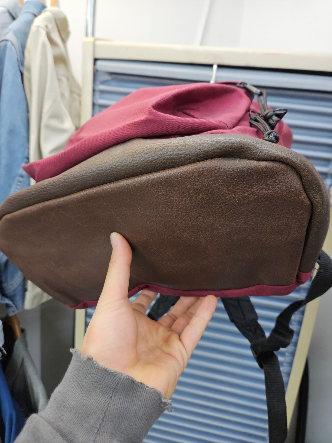 90s 이스트팩 버건디 백팩 USA 이스트백  상품이미지5