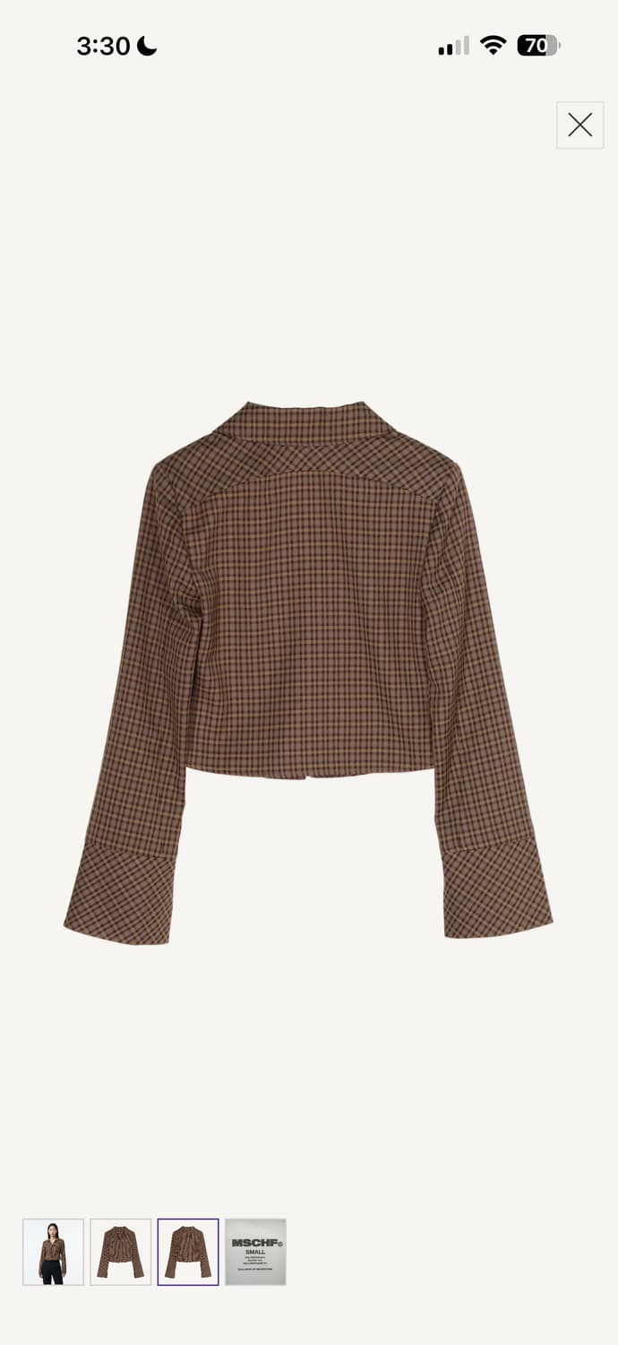 미스치프 체크셔츠 상품이미지2