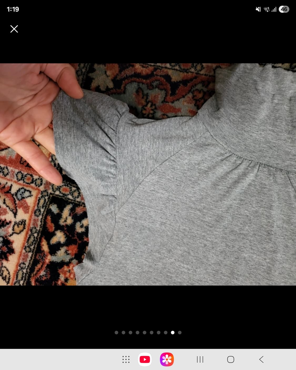 프랑스 모르간 터틀넥 모달 셔츠 그레이  상품이미지9