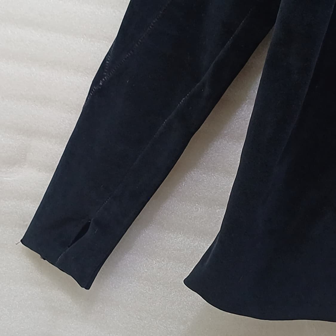 정품 Thom/Krom 벨벳 후드 티 남성 S 살짝롱 도톰 사랑봉봉 상품이미지7