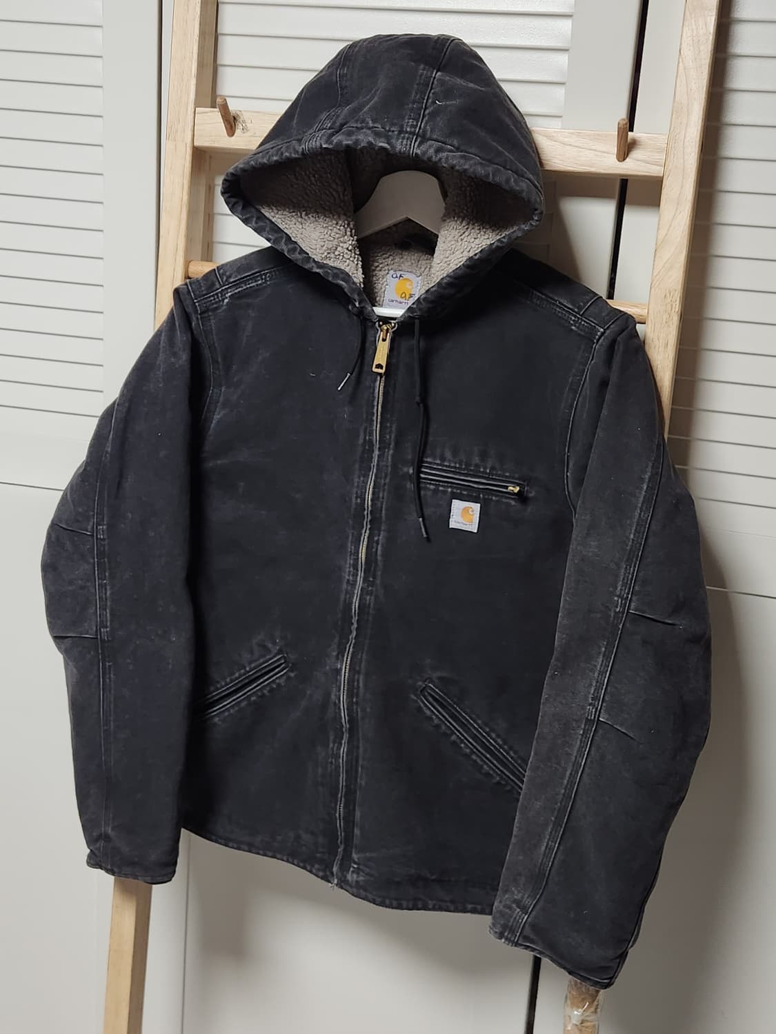 칼하트 WJ141 샌드스톤 디트로이트 엑티브 후드 자켓 상품이미지2