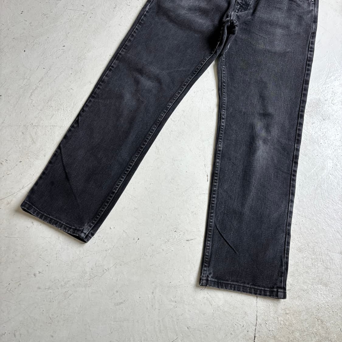 00s LEE 빈티지 흑청 데님팬츠 32x30 상품이미지3